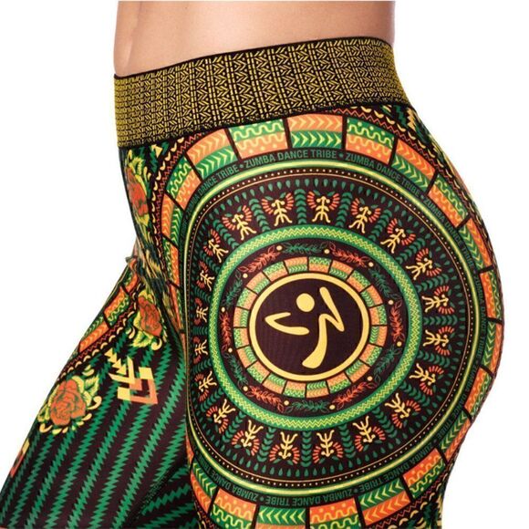 Zumba Mix It Up high compression Leggings NWT Xs - Picture 2 of 6